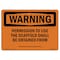 Signmission OSHA WARNING Sign, Permission To Use Scaffold Obtained, 14in X 10in Decal, 10" W, 14" L, Landscape OS-WS-D-1014-L-12753 - alternate 1